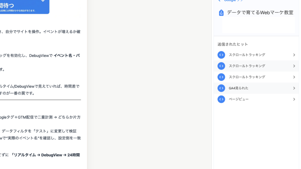 Tag Assistantスクリーンショット