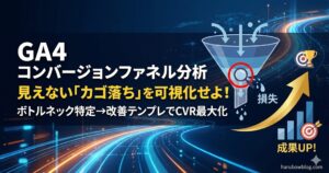 GA4コンバージョンファネル分析の作り方と改善テンプレ