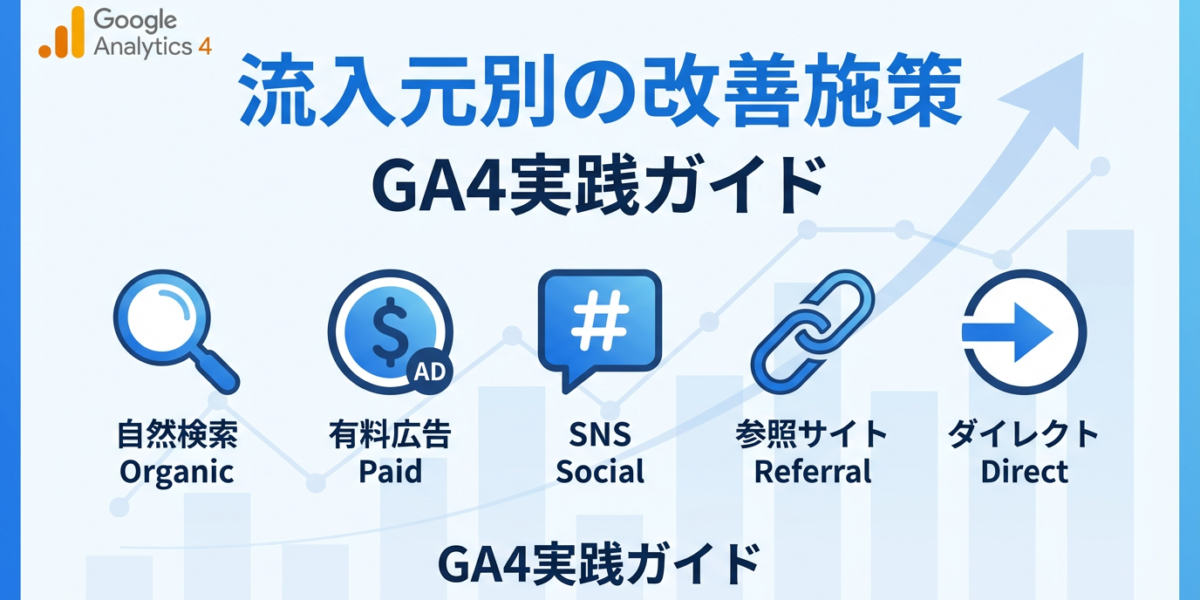 GA4流入元別の改善施策｜参照元ごとのKPI設定と次の打ち手