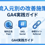 GA4流入元別の改善施策｜参照元ごとのKPI設定と次の打ち手
